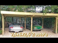 Carport 2 autos 7,5x6x2,6 - afbeelding 1 van  1