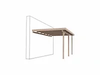 Carport 3x10x2,9 muur