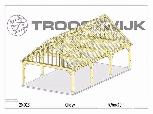 Carport douglas 10x5,5 - afbeelding 19 van  22