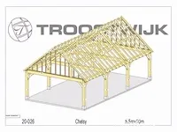 Carport douglas 10x5,5 - afbeelding 19 van  22