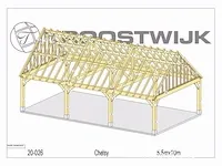 Carport douglas 10x5,5 - afbeelding 20 van  22