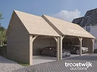 Carport fijnspar 10,5x5,5 inclusief beplanking