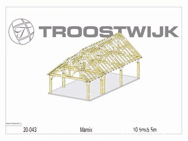 Carport fijnspar 10,5x5,5 - afbeelding 18 van  22