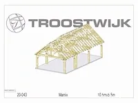 Carport fijnspar 10,5x5,5 - afbeelding 18 van  22