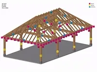 Carport fijnspar 10x5,5 - afbeelding 19 van  25