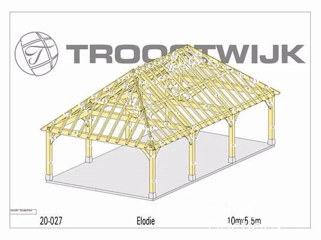 Carport fijnspar 10x5,5 - afbeelding 20 van  25