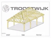 Carport fijnspar 10x5,5 - afbeelding 20 van  25