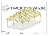 Carport fijnspar 10x5,5 - afbeelding 22 van  25