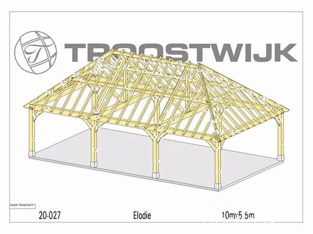 Carport fijnspar 10x5,5 - afbeelding 23 van  25