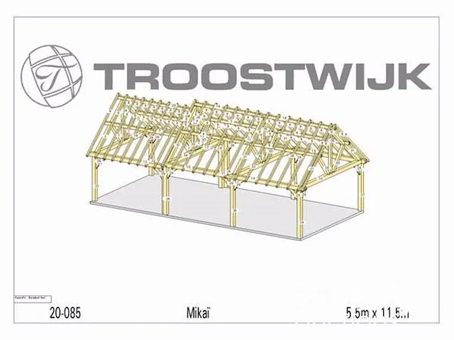 Carport fijnspar 11,5x5,5 - afbeelding 12 van  20