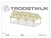 Carport fijnspar 11,5x5,5 - afbeelding 12 van  20