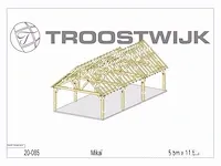 Carport fijnspar 11,5x5,5 - afbeelding 14 van  20