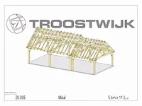 Carport fijnspar 11,5x5,5 - afbeelding 16 van  20