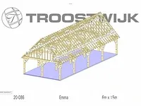 Carport fijnspar 15x6