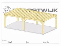 Carport fijnspar 8x4,5 - afbeelding 10 van  17