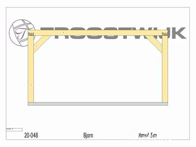 Carport fijnspar 8x4,5 - afbeelding 11 van  17