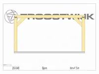 Carport fijnspar 8x4,5 - afbeelding 11 van  17