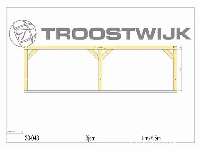 Carport fijnspar 8x4,5 - afbeelding 12 van  17