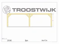 Carport fijnspar 8x4,5 - afbeelding 12 van  17