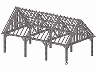 Carport fijnspar 9x5 inclusief beplanking - afbeelding 23 van  37