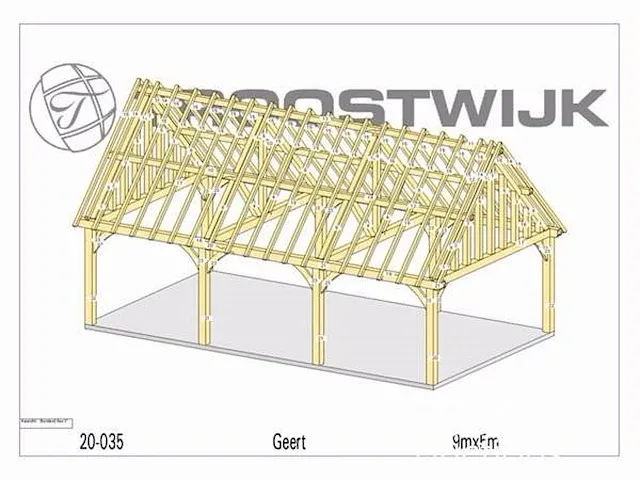 Carport fijnspar 9x5 inclusief beplanking - afbeelding 33 van  37