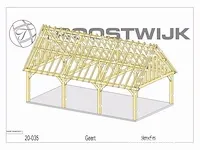 Carport fijnspar 9x5 inclusief beplanking - afbeelding 33 van  37