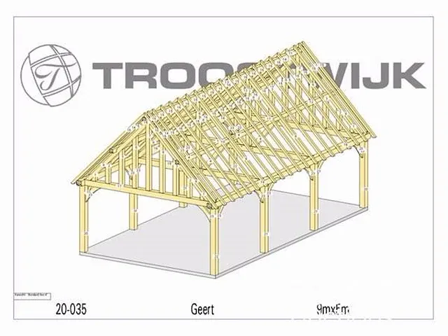 Carport fijnspar 9x5 inclusief beplanking - afbeelding 34 van  37