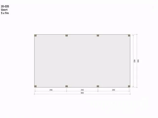 Carport fijnspar 9x5 - afbeelding 2 van  25