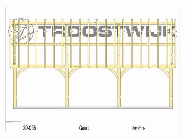 Carport fijnspar 9x5 - afbeelding 23 van  25