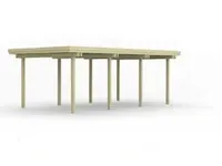 Carport met plak dak