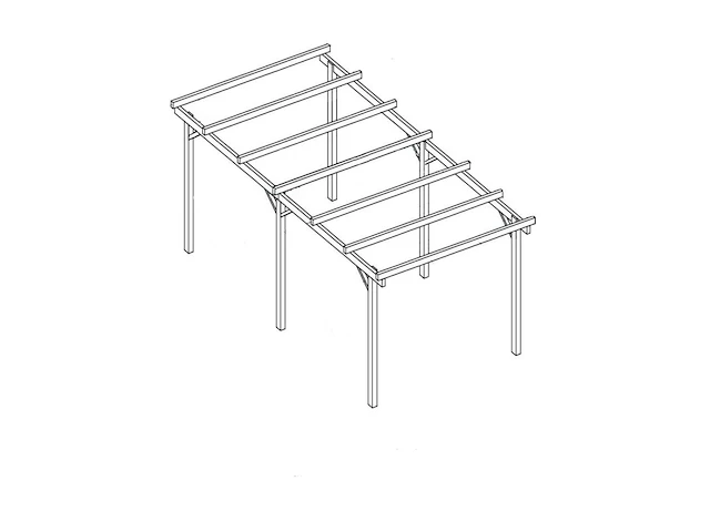 Carport voor zonnepanelen - afbeelding 1 van  3