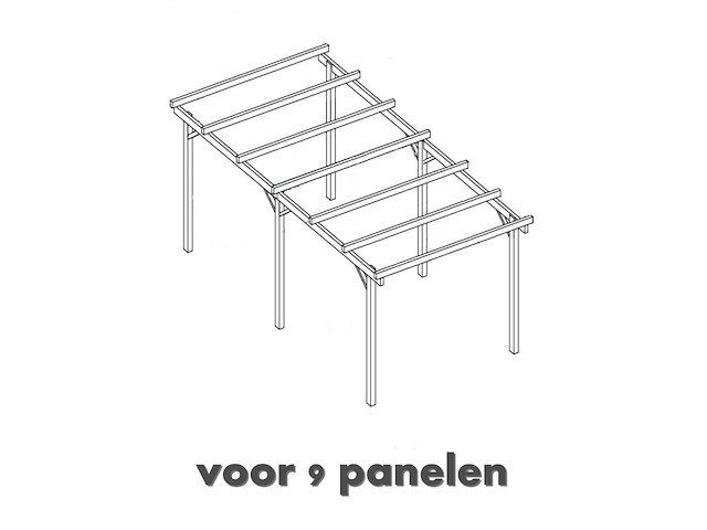 Carport voor zonnepanelen - afbeelding 2 van  2