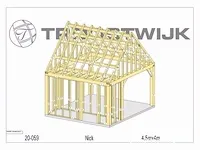 Carport/bijgebouw fijnspar 4,5x4 - afbeelding 12 van  19