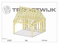 Carport/bijgebouw fijnspar 4,5x4 - afbeelding 1 van  19