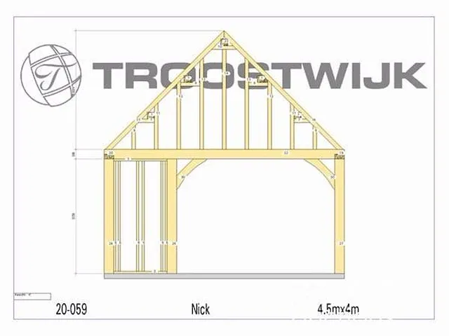 Carport/bijgebouw fijnspar 4,5x4 - afbeelding 15 van  19