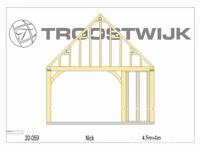 Carport/bijgebouw fijnspar 4,5x4 - afbeelding 16 van  19