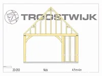 Carport/bijgebouw fijnspar 4,5x4 - afbeelding 16 van  19