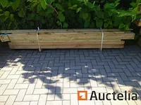 Carport/overkapping plat dak 300x1000cm. doorrijhoogte 290cm. excl. dakplaten - afbeelding 2 van  2