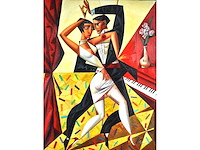 Carra – les danceurs - olie op doek - 120x90 cm - afbeelding 1 van  13