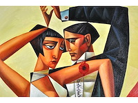 Carra – les danceurs - olie op doek - 120x90 cm - afbeelding 13 van  13