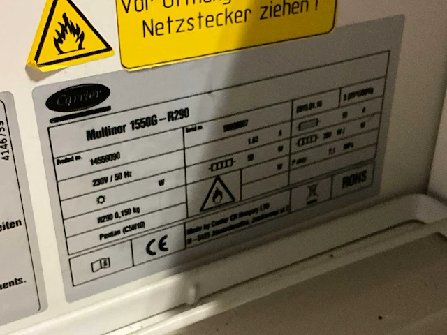Carrier multinor 1550g-r290 koeltoog - afbeelding 7 van  7