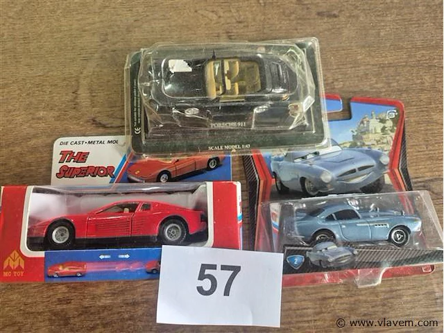 Cars, ferrari en porsche - afbeelding 1 van  3