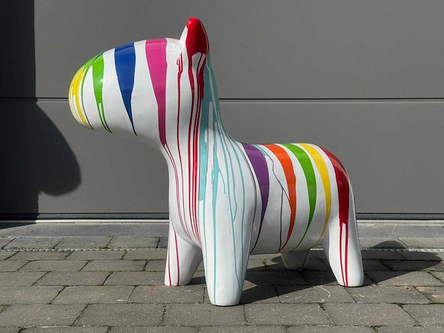 Cartoon dog white trash h73cm - afbeelding 1 van  2