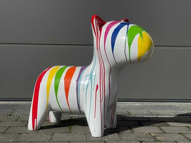 Cartoon dog white trash h73cm - afbeelding 2 van  2