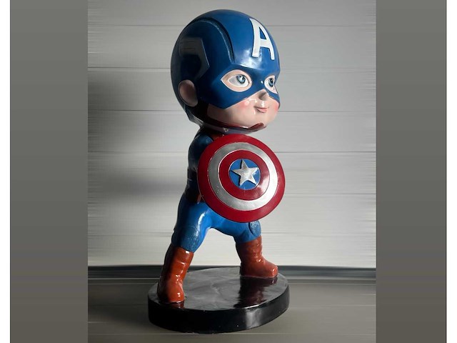 Cartoon hero captain america boy - afbeelding 3 van  3
