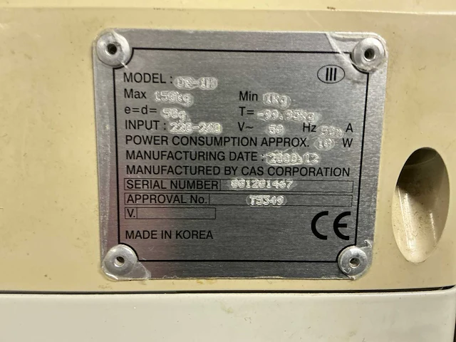 Cas db-1h vloerweegschaal - afbeelding 4 van  4