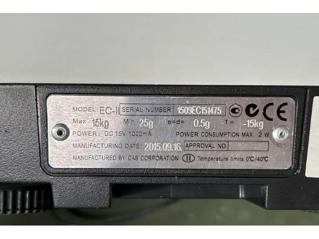 Cas electronische weegschaal - afbeelding 4 van  4