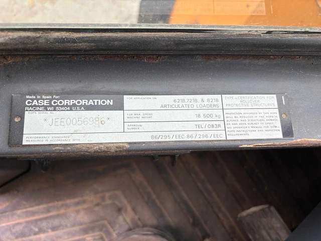 Case - 1998 - 621b - shovel - afbeelding 20 van  28