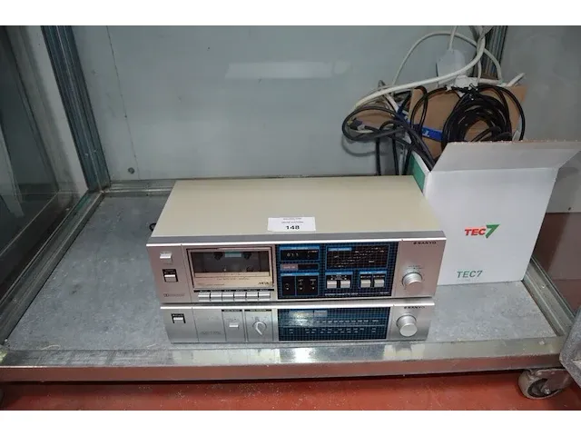 Casettespeler sanyo rd220 , tuner sanyo jt220l - afbeelding 3 van  9