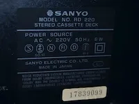 Casettespeler sanyo rd220 , tuner sanyo jt220l - afbeelding 7 van  9